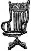 High Back Bent Arm Office Chair