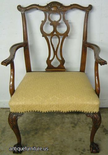 Romweber Mahogany Ball Claw Dining Chair Image