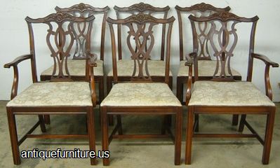 Mahogany Bernhardt Dining Chairs Image