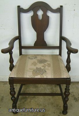 Walnut Dining Chair With Arms Image