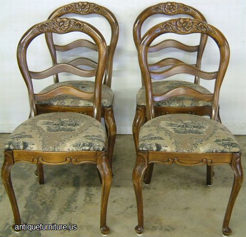 Set Rose Back Dining Chairs Image