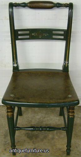 Antique Paint Decorated Desk Chair