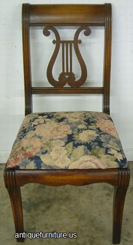 Mahogany Lrye Back Dining Chair Image