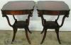 Thumbnail of Pair Mahogany Leater Top Lamp Tables