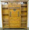 Thumbnail of Turn Of Century Golden Oak Side By Side Double Bookcase Secretary Desk