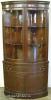 Thumbnail of Mahogany Curved Glass Double Door Corner Cabinet