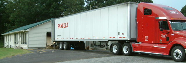 semi tractor trailer load-antique furniture