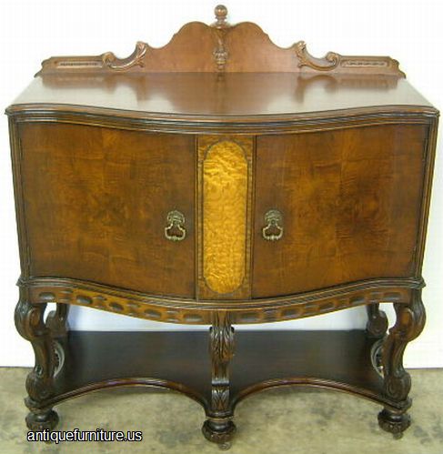 Antique Burl Walnut Server