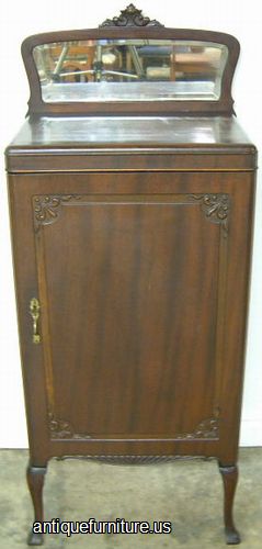 Antique Mahogany Music Cabinet