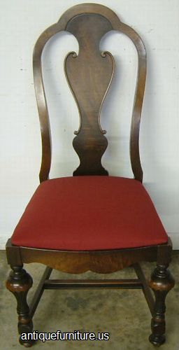 Antique Burl Walnut Dining Chair