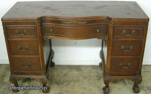 Antique Mahogany Ball Claw Vanity