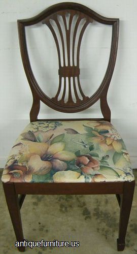 Antique Mahogany Shieldback Dining Chair