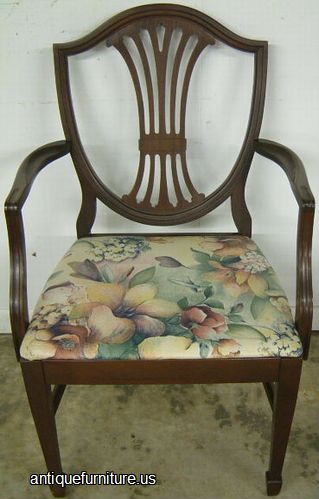 Antique Mahogany Shieldback Dining Chair