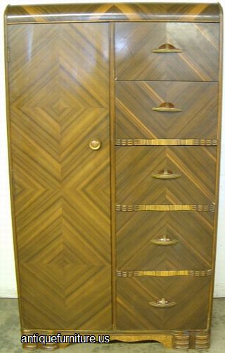 Antique Art Deco Wardrobe