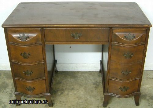 Antique Mahogany Knee Hole Desk