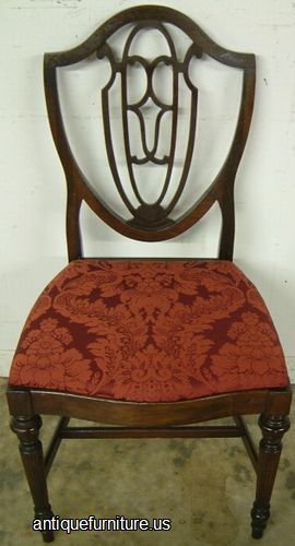 Antique Mahogany Shieldback Dining Chair