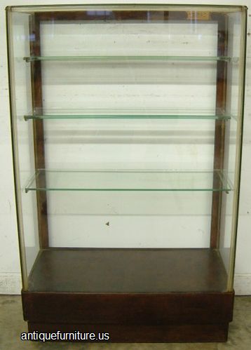 Antique Mahogany Store Showcase