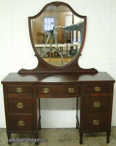 Antique Mahogany Vanity Mirror