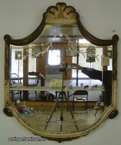Antique Ornate French Mirror