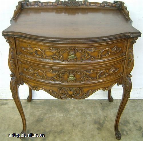 Antique Ornate French Nightstand