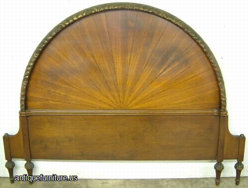 Antique Ornate French Queen Size Headboard