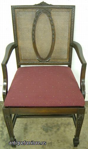Antique Ornate Walnut Dining Chair