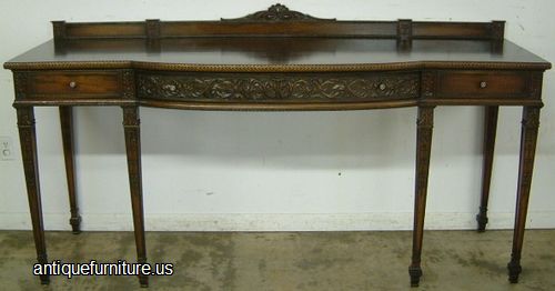 Antique Ornate Walnut Sideboard