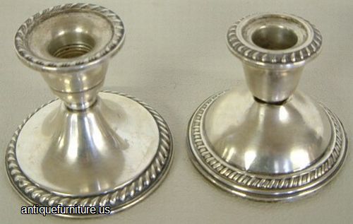 Antique Sterling Candle Sticks