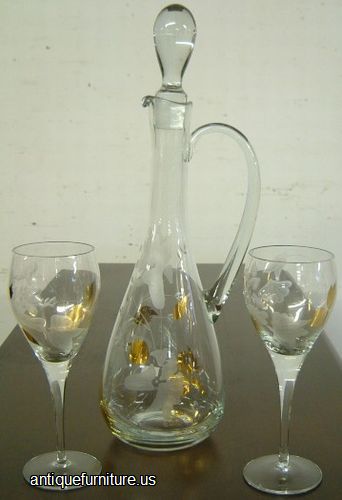 Antique Wine Decanter Glasses