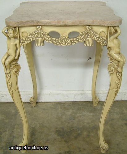 Antique Figural Lamp Table