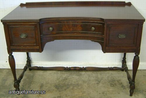 Antique Flame Mahogany Desk