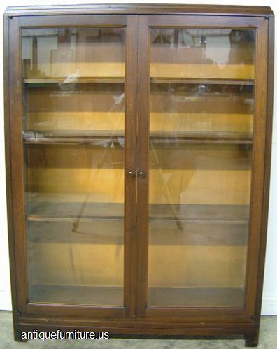 Antique Glass Door Bookcase