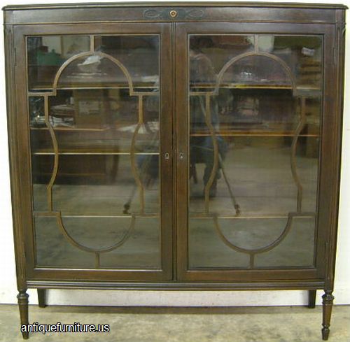 Antique Glass Door Bookcase