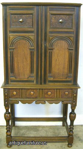 Antique Walnut Radio Cabinet