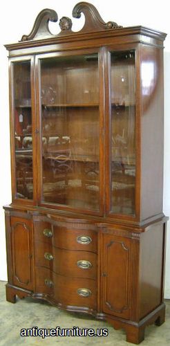 Antique Mahogany China Cabinet
