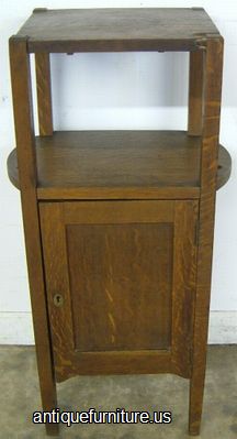 Antique Arts And Crafts Oak Humidor