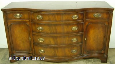 Antique Flame Mahogany Sideboard