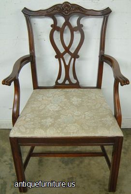 Antique Mahogany Bernhardt Dining Chair