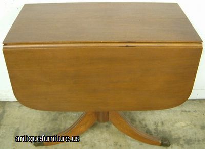Antique Mahogany Drop Leaf Dining Table