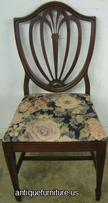 Antique Mahogany Shieldback Chair