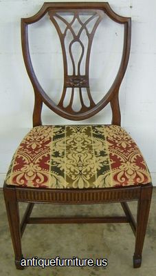 Antique Mahogany Shieldback Dining Chair