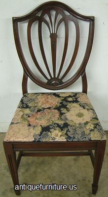 Antique Mahogany Shieldback Dining Chair