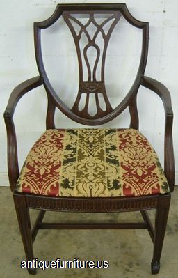 Antique Mahogany Shieldback Dining Chair