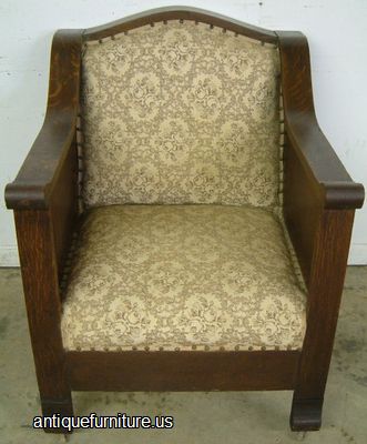 Antique Oak Fireside Chair