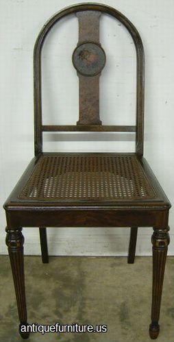 Antique Berkey Gay Paint Decorated Boudoir Chair