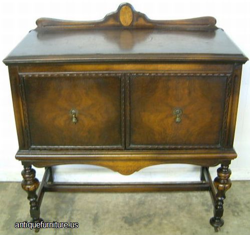 Antique Burl Walnut Server