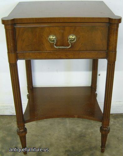 Antique Flame Mahogany Nightstand
