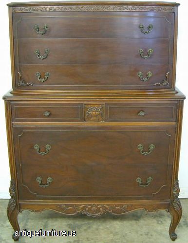 Antique French Style Mahogany Chest
