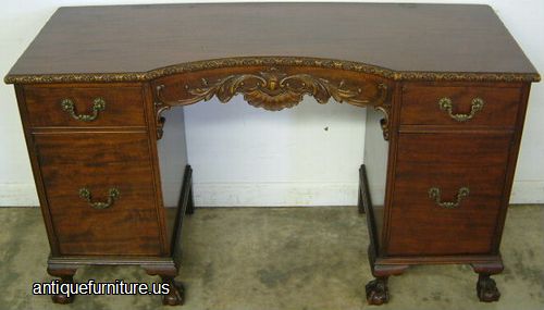 Antique Mahogany Ball Claw Vanity