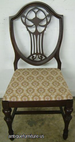 Antique Mahogany Shieldback Chair